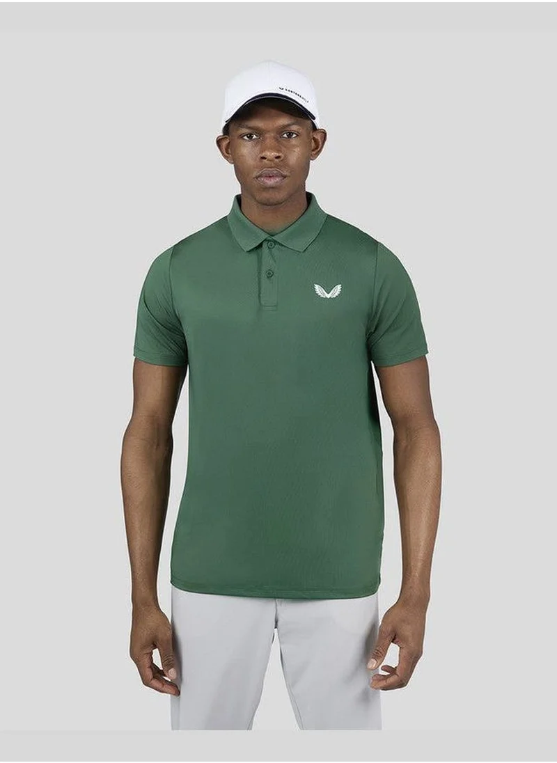 CASTORE Men's Breathable Polo- Green