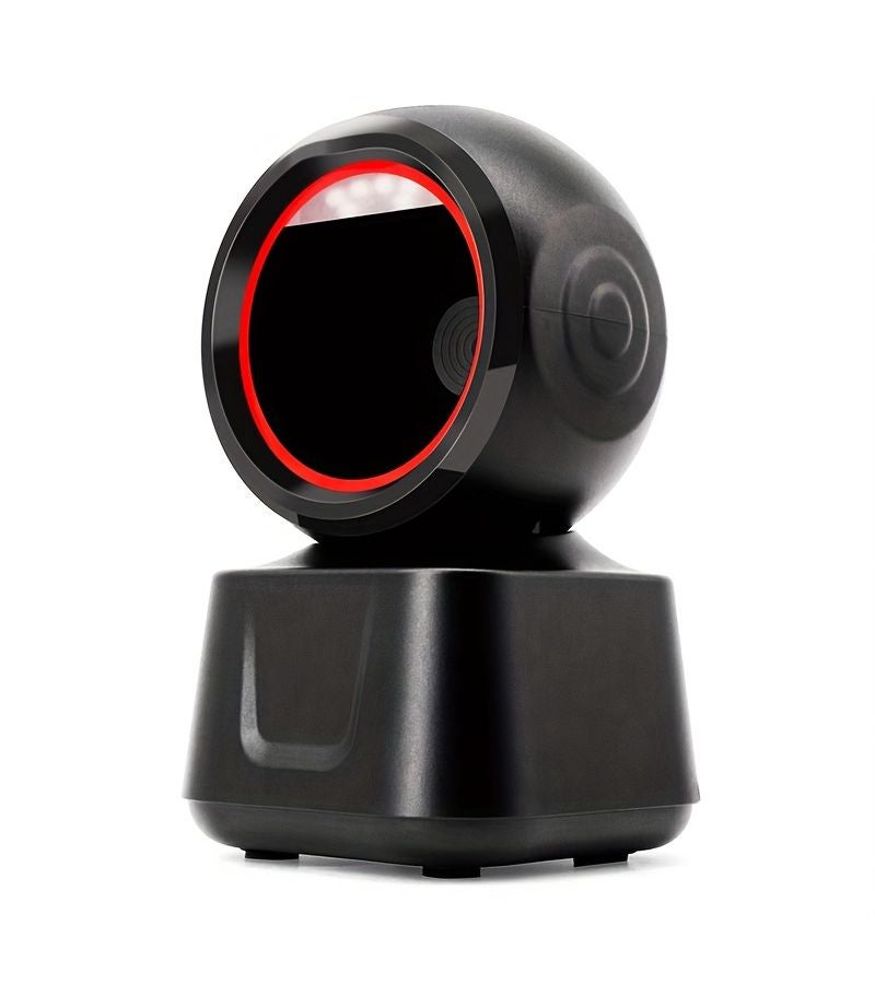 1D 2D Barcode Scanner Automatic Sensor USB Code Scan Platform ABS Material No Battery Required For Office Use Black - Image 3