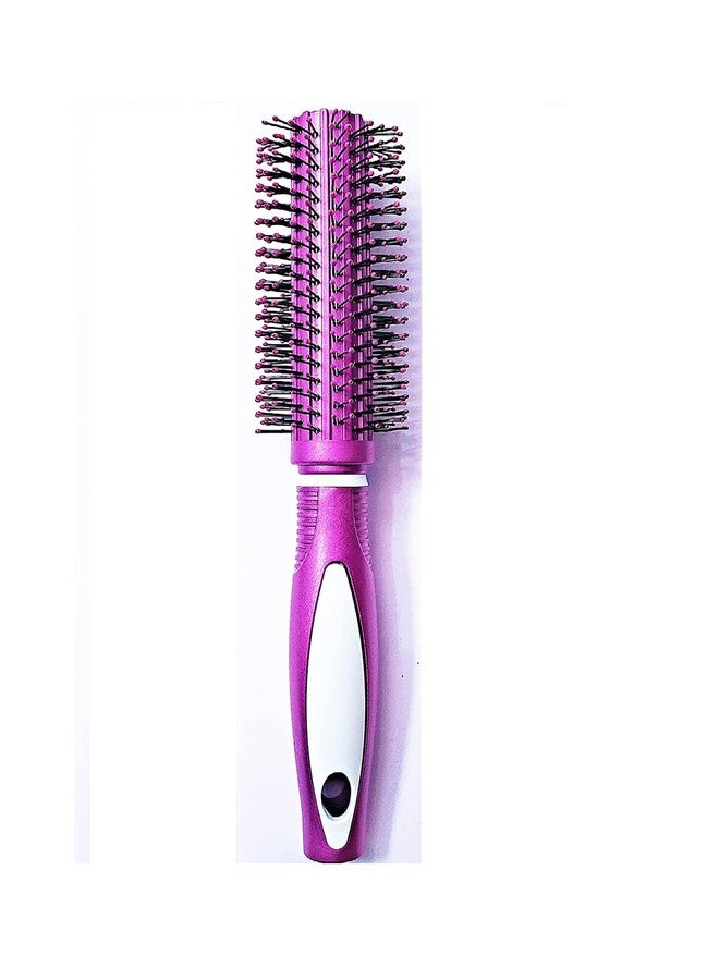 LANELLIE Round Rolling Curling multicolor Comb Hair Brush For Men And Women | Round Rolling Curling Hair Brush Nylon Bristle - Image 1