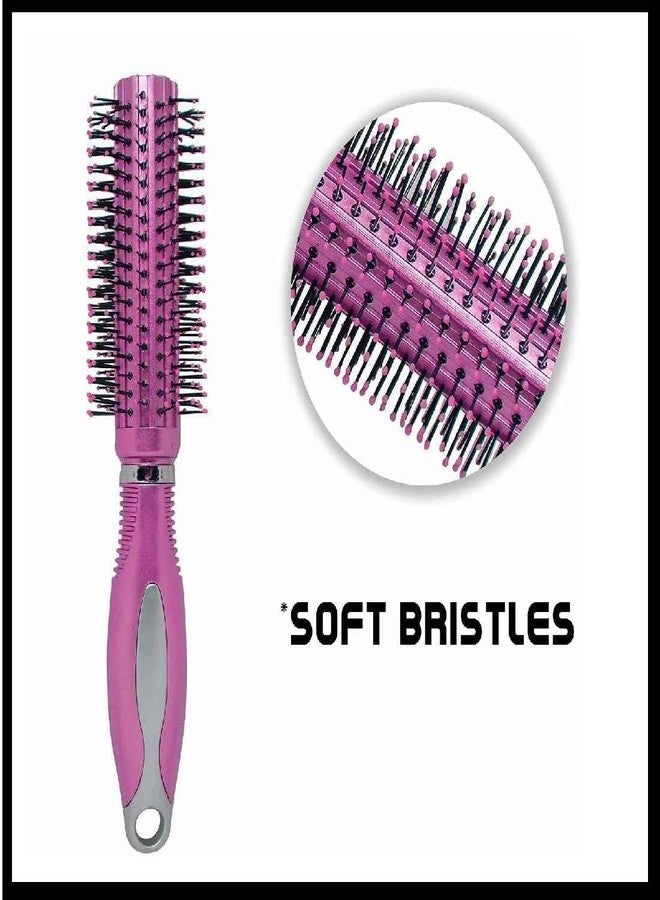 LANELLIE Round Rolling Curling multicolor Comb Hair Brush For Men And Women | Round Rolling Curling Hair Brush Nylon Bristle - Image 5