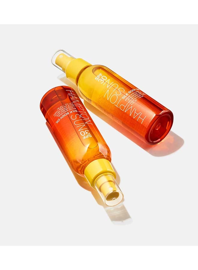 Hampton Sun SPF 30 Silk Body Oil 4 oz. | Luxurious Broad Spectrum SPF 30 Silky Tanning Body Oil | Water-Resistant UVA UVB Protection with Deep Hydration & Radiant Glow | Fast-Absorbing Nourishing Sun Body Oil - Image 3