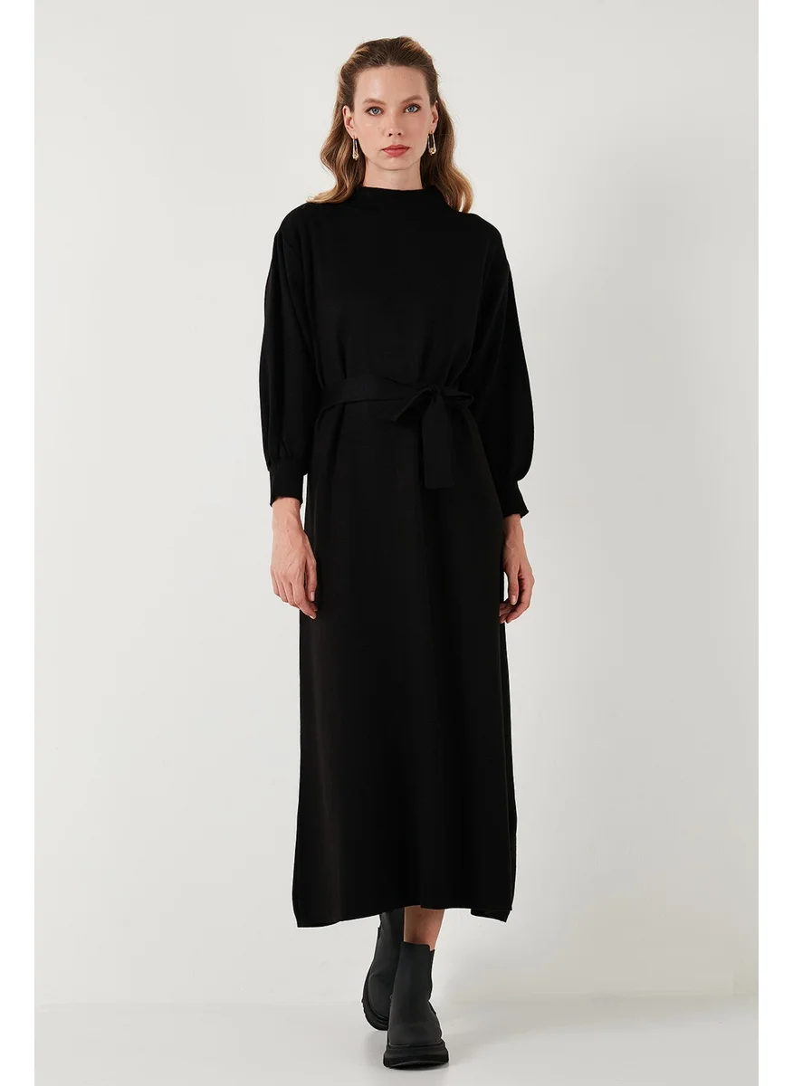 Lela Modest Relaxed Fit Crew Neck Knit Dress Women's Dress 4616198