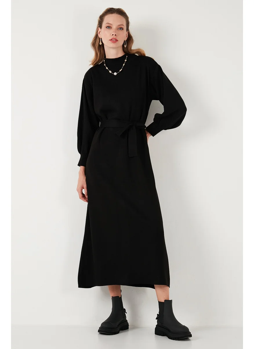 Lela Modest Relaxed Fit Crew Neck Knit Dress Women's Dress 4616198