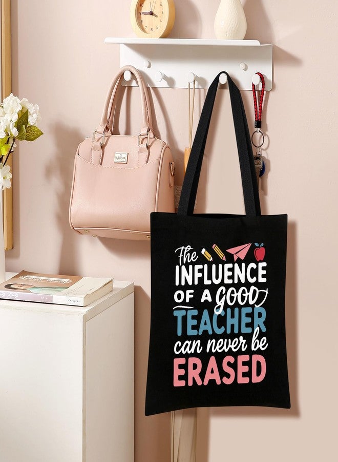 Tecanne Canvas Tote Bag with Cosmetic Bag - Teacher Appreciation Gift for Women - Perfect for Christmas or Thank You Gifts - Image 4