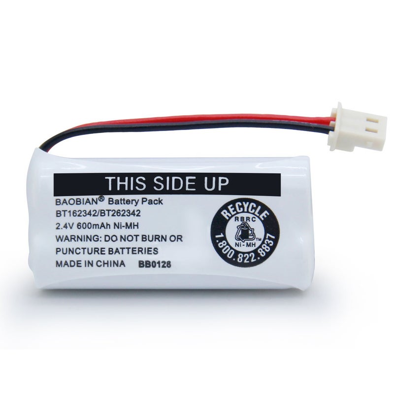 BAOBIAN BT162342/BT262342 Cordless Phone Batteries BT183342/BT283342 BT166342/BT266342 CS6114 CS6419 CS6719 EL52300 CL80111 2.4V 600mah Ni-Mh (3 Pack) - Image 5