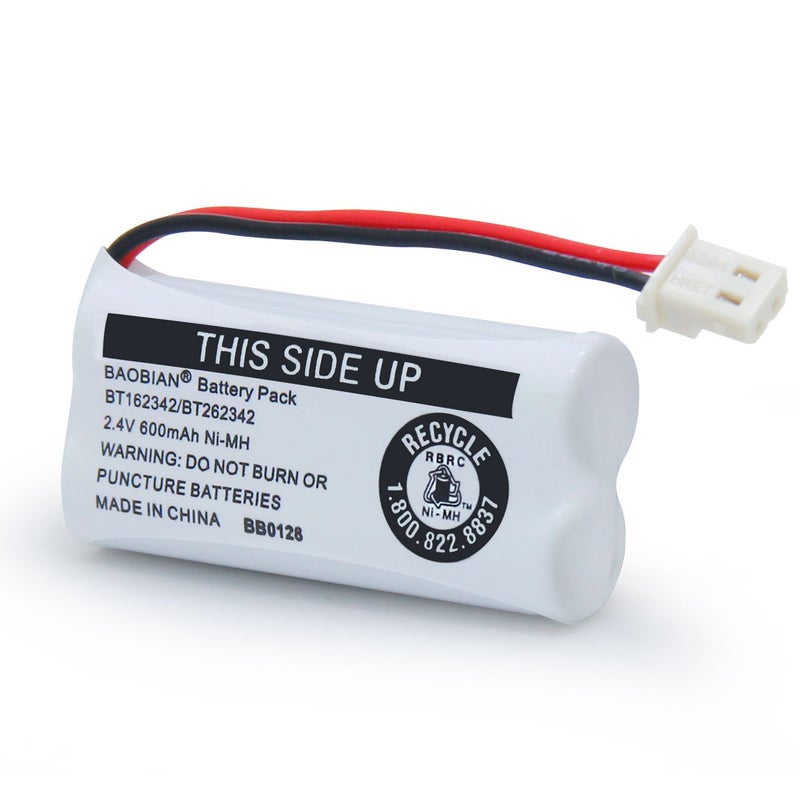 BAOBIAN BT162342/BT262342 Cordless Phone Batteries BT183342/BT283342 BT166342/BT266342 CS6114 CS6419 CS6719 EL52300 CL80111 2.4V 600mah Ni-Mh (3 Pack) - Image 4