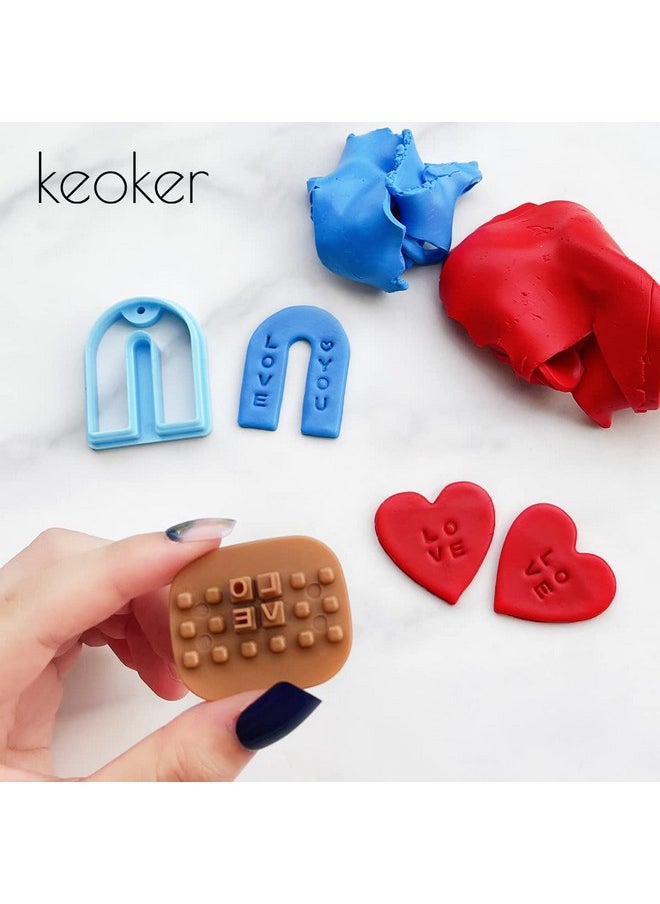 Keoker - Letter Stamps For Clay Pottery Stamps For Clay With Double Small Alphabet Also Used As Cookie Stamps Letters & Clay Letter Stamps - Image 1