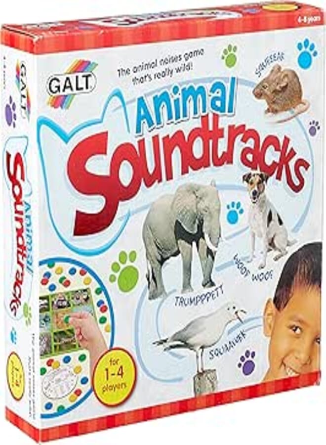 Galt Toys, Animal Soundtracks, Listening Guessing Game, Ages 4 Years Plus, 1-4 Players