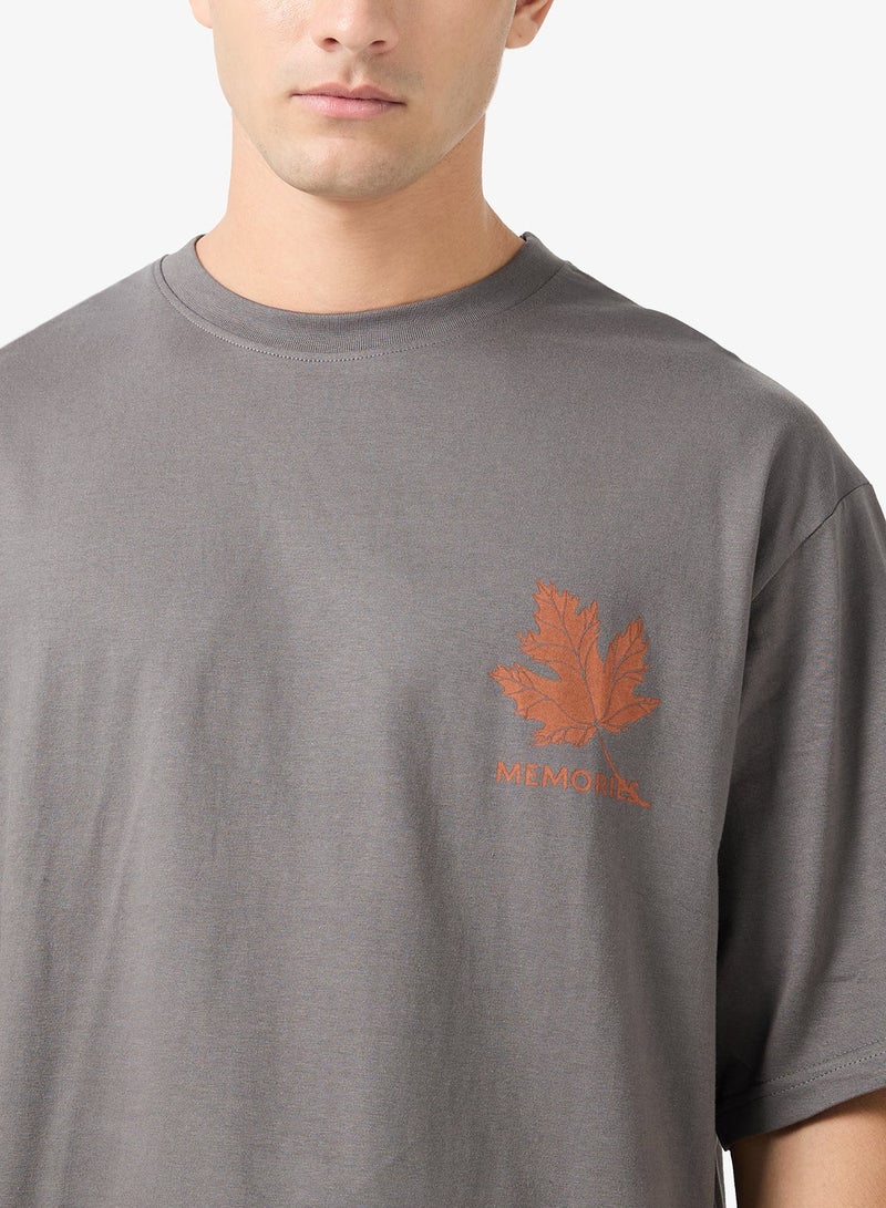 سفنتي فايف تيشيرتات بطباعة جرافيك مقاس عادي - Image 3