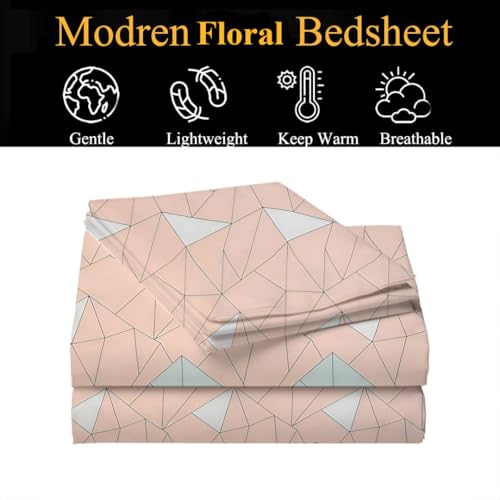 STARNSTYLE Polycotton 220 TC Soft Breathable Wrinklefree Floral Printed Double Bedsheets with 2 Regular Size Pillow Covers Pastle Green - Image 3
