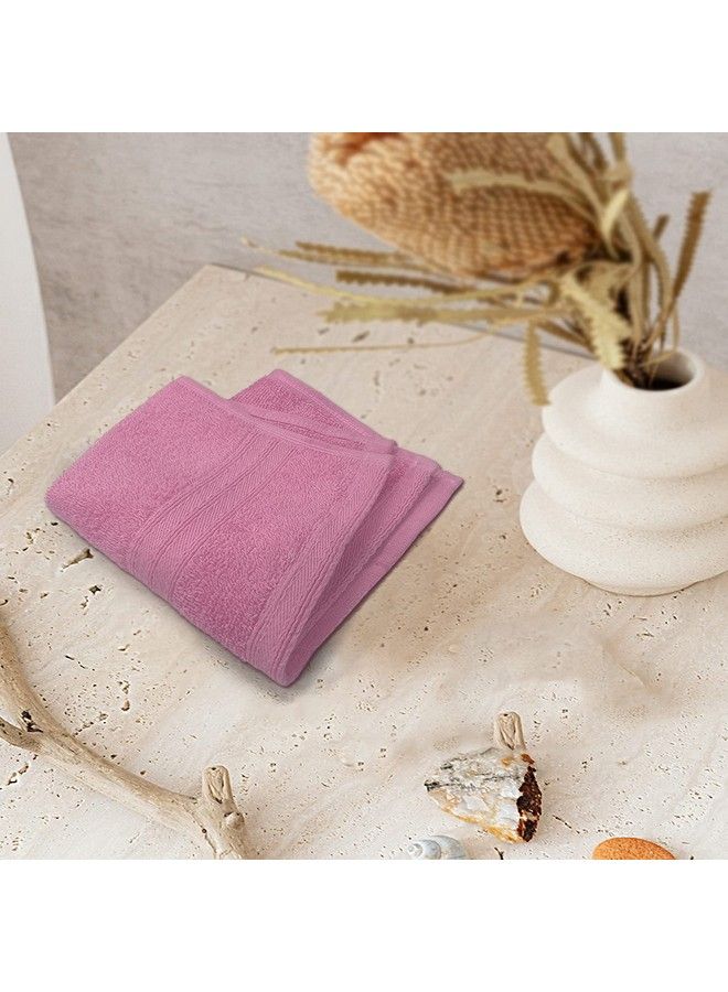 Sassoon Anatolia 1 Piece Cotton Face Towel Hanky In 500 Gsm (30Cm X 30Cm) Pink - Image 3