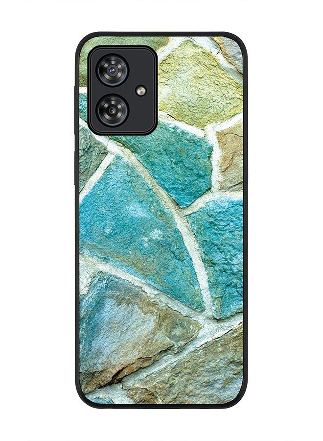 Stylizedd Rugged Black edge case for Motorola Moto G54 / Motorola Moto G54 Power / Motorola Moto G64 5G, Slim fit Flexible Anti Drop Thin Cover - Aqya Stones - Image 1