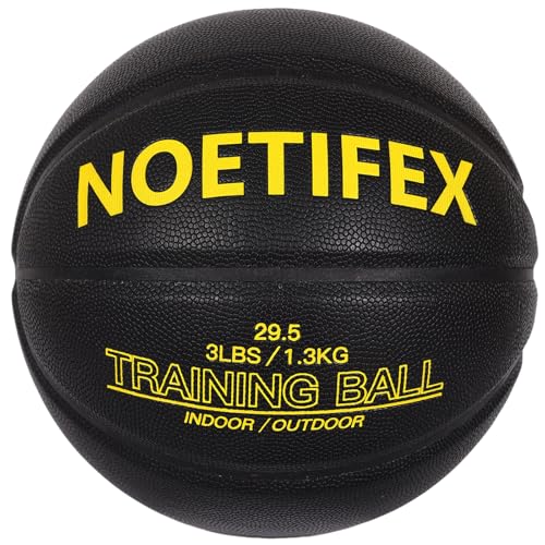 Noetifex Weighted Heavy Basketball 3LBS/2.2LBS 29.5"/28.6" Training Equipment for Indoor & Outdoor – Improve Dribbling, Passing, Handling & Rebounding Skills Weighted Training Basketball (Deflated) - Image 1