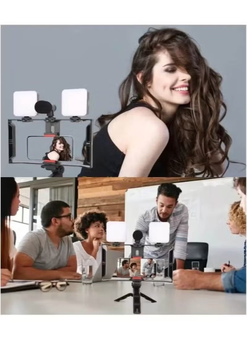 JAJEEK AY-49X Video Making Kit – Camera Cage Stabilizer Rig for Smartphones, Film Making Rig with Hand Grip Bracket, Ideal for Smooth Video Recording, Vlogging, and Filmmaking - Image 2