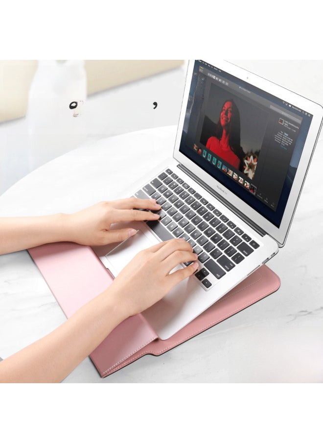 Generic - Macbook Bracket Inner Bag 13-inch Air Notebook Magnetic Bracket Bag For Apple Huawei Thin Computer Bag-Color:Black (without Accessories Package)-Applicable Model:16/17 Inches - Image 1