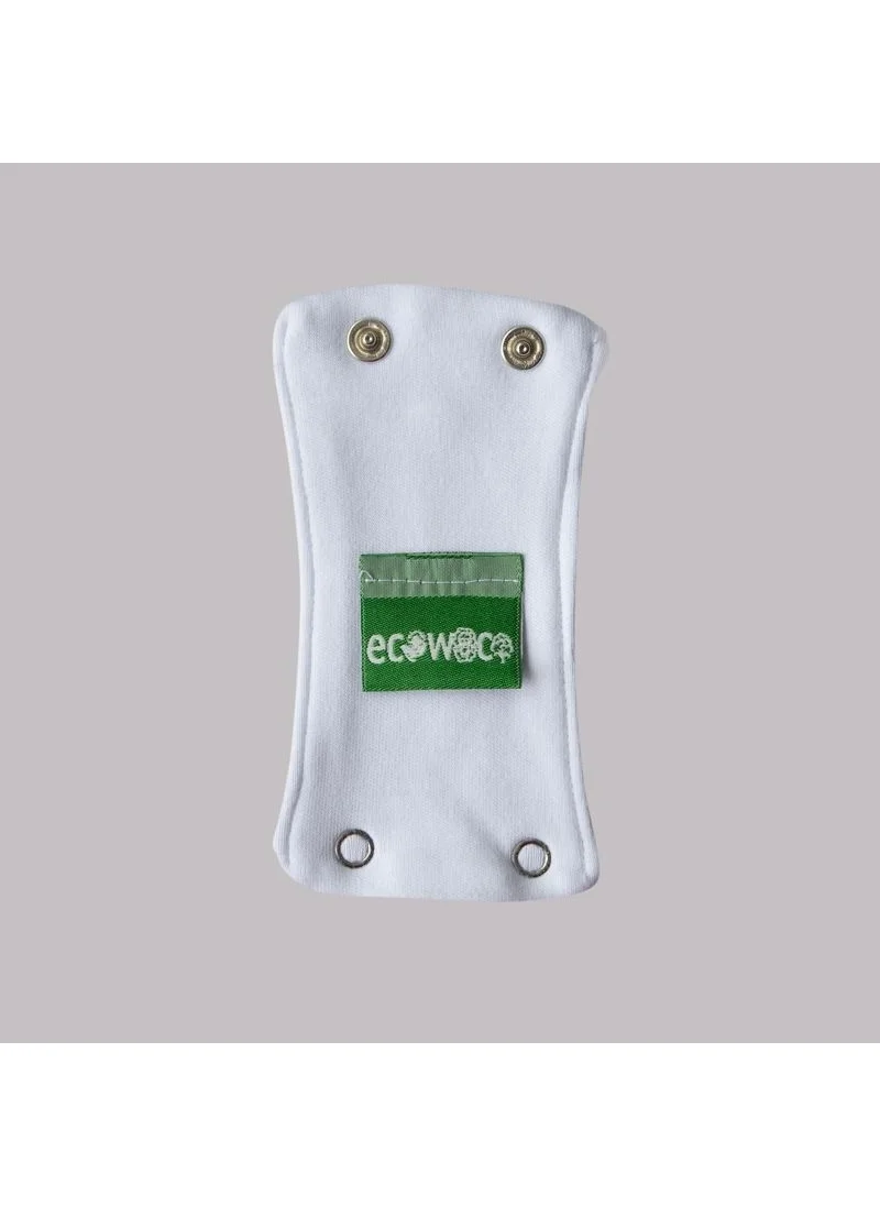 Ecowoco Organic Cotton Body Extension Device with 2 Snaps (8.5 mm and 9.5 Mm)