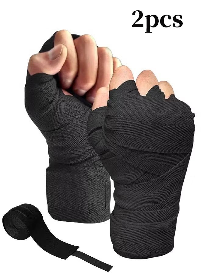 واي جيه ضمادات يدوية للملاكمة 3 أمتار للقفازات الداخلية للملاكمة لفنون القتال المختلطة والكيك بوكسينج والمواي تاي - زوج - Image 1