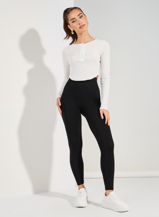 تايك تو ليجنز بخصر مطاطي سادة - Image 2