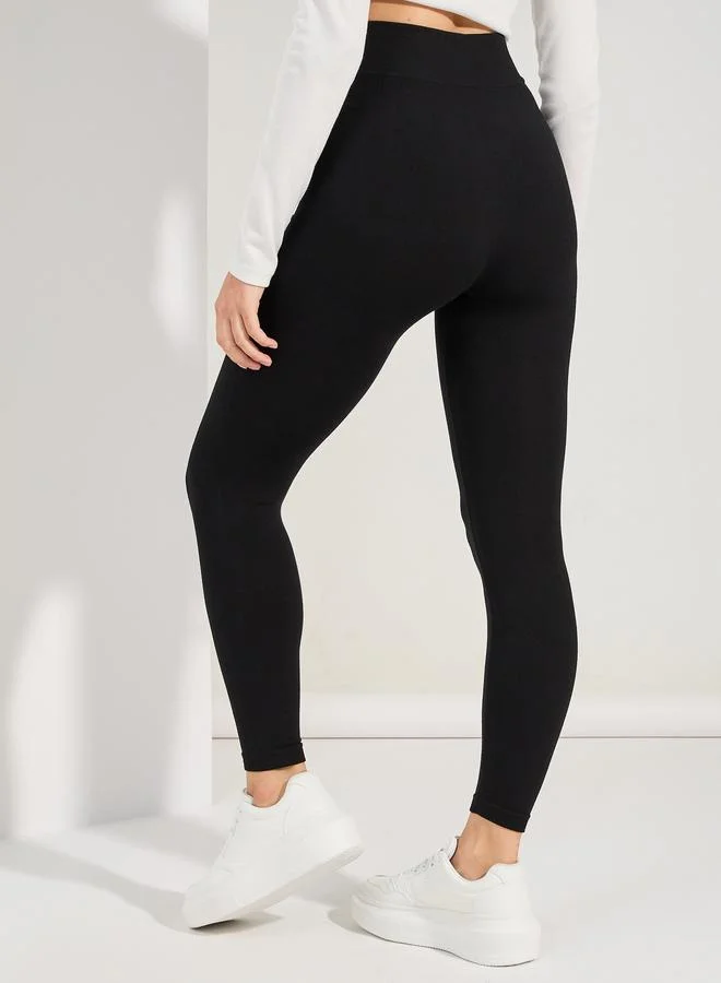 Take Two Take Two Elastic Waistband Solid Leggings