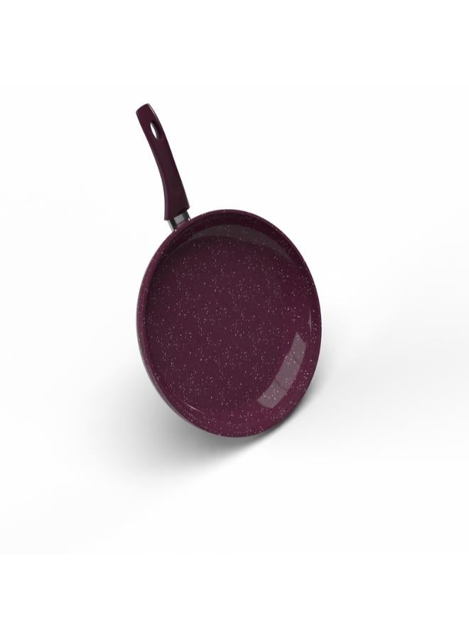 Top Chef Granit Fry Pan 30 Cm Burgundy (Suitable For Induction) - Image 2
