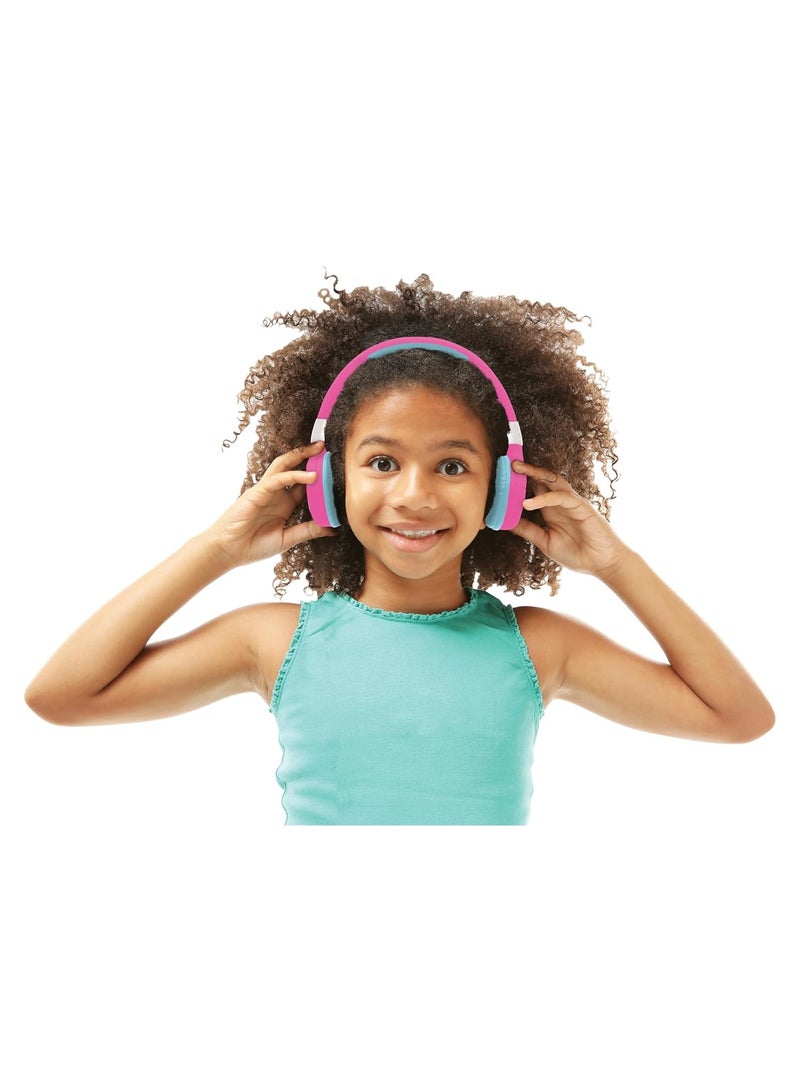 Lexibook Barbie 2-in-1 Bluetooth & Wired Headset | For Kids and Girls | Built-in Microphone | Rechargeable Battery | 85 dB Sound Limit | Pink - Image 4