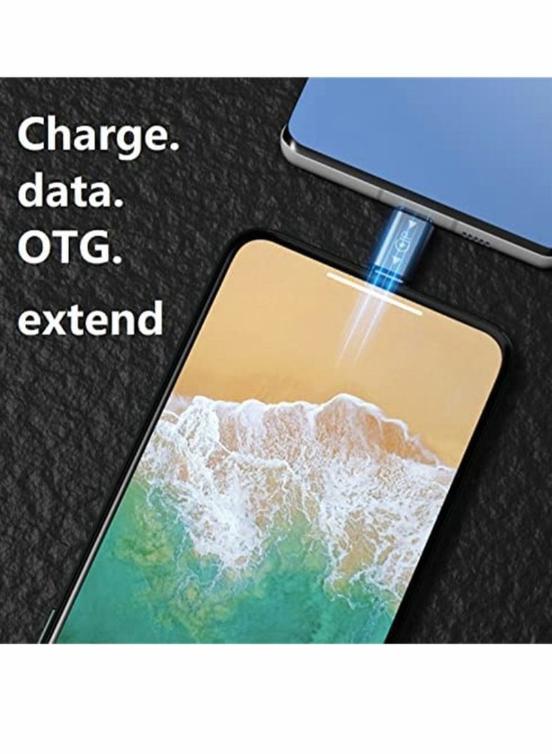 كابتن تيك محول USB C ، أجهزة من النوع C ، يدعم الشحن ، توسيع نقل البيانات ، معدل 10 جيجابت في الثانية ، لأجهزة من النوع C مثل Huawei ، لأجهزة Samsung ، لأجهزة MacBook (4 قطع) - Image 5