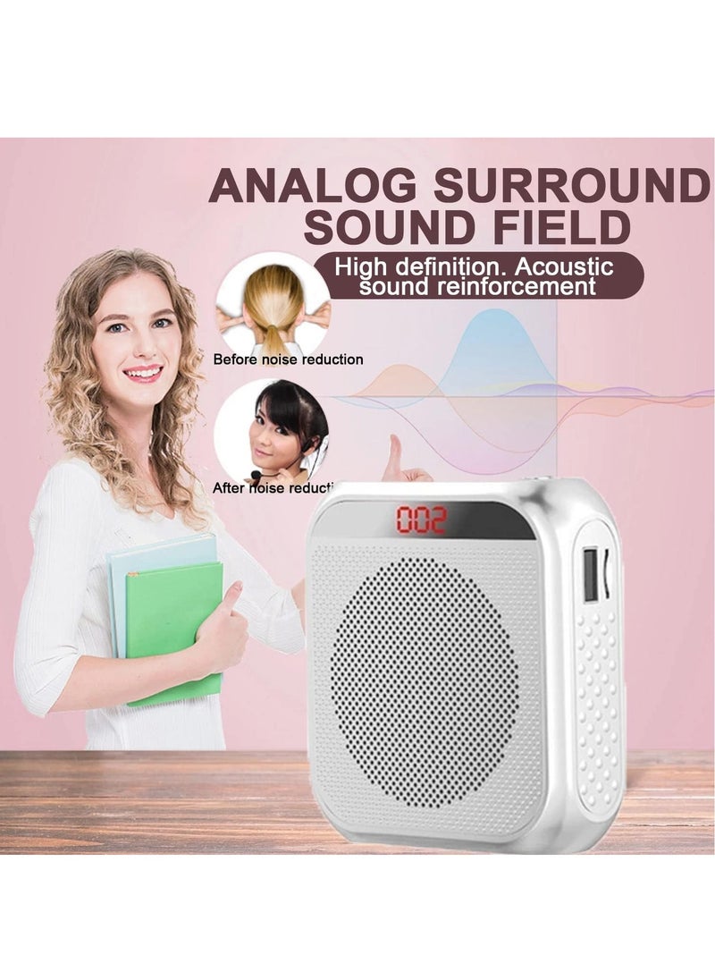 RATSAW Voice Amplifier with Wired Microphone Headset Portable Rechargeable PA System Speaker Personal Microphone Speech Amplifier Loudspeaker for Teachers Tour Guides and Coaches Metting and Yoga Fitness  - Image 2