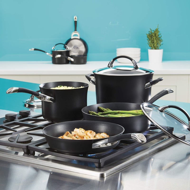 Circulon Circulon 87378 Symmetry Hard-Anodized Nonstick Frying Pan, 8.5-Inch, Black  - Image 2