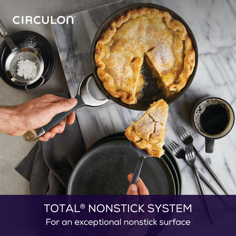 Circulon Circulon 87378 Symmetry Hard-Anodized Nonstick Frying Pan, 8.5-Inch, Black  - Image 4