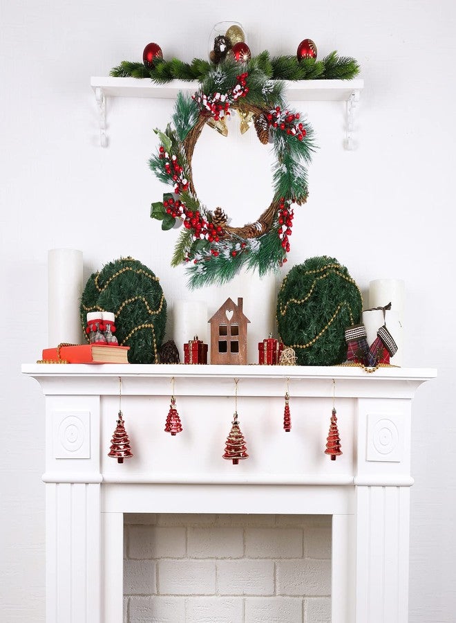 Marrywindix Grapevine Wreath Set, Marrywindix 2 Pieces Natural Vine Branch Wreath Christmas DIY Rattan Wreath Garland for Christmas Holiday Craft Wedding Decor (12 in.) - Image 5