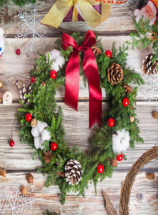 Marrywindix Grapevine Wreath Set, Marrywindix 2 Pieces Natural Vine Branch Wreath Christmas DIY Rattan Wreath Garland for Christmas Holiday Craft Wedding Decor (12 in.) - Image 4