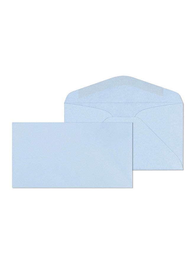 EnDoc 6 3/4 Colored Envelopes 500 Pack Pastel Blue 3 5/8" X 6 1/2" Envelope Letter Size For Home Offices Holiday Invoices And Mailings - Image 1