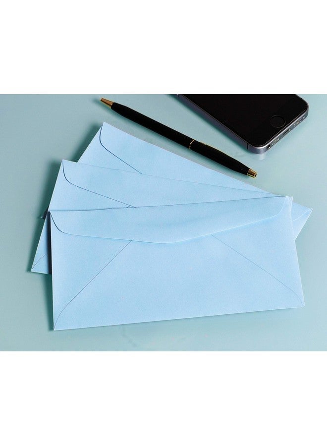 EnDoc 6 3/4 Colored Envelopes 500 Pack Pastel Blue 3 5/8" X 6 1/2" Envelope Letter Size For Home Offices Holiday Invoices And Mailings - Image 4