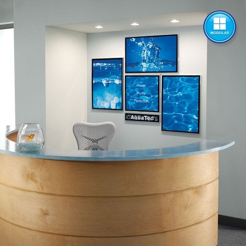 Quartet لوحة كواترت مداخل/مخارج، 11 × 16 بوصة، مغناطيسية، تتبع حتى 15 موظف (33703) - Image 3