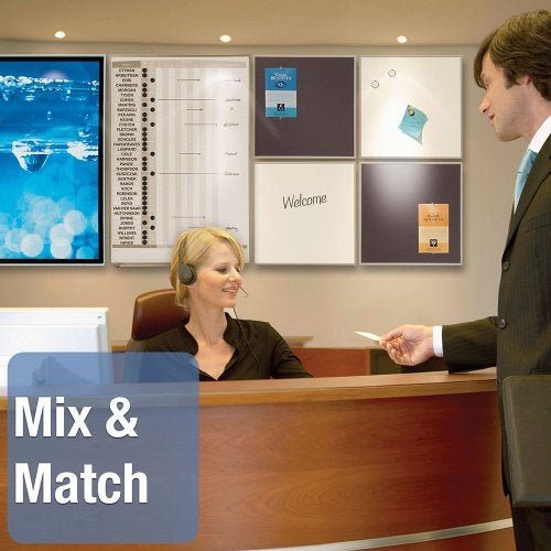 Quartet لوحة كواترت مداخل/مخارج، 11 × 16 بوصة، مغناطيسية، تتبع حتى 15 موظف (33703) - Image 4