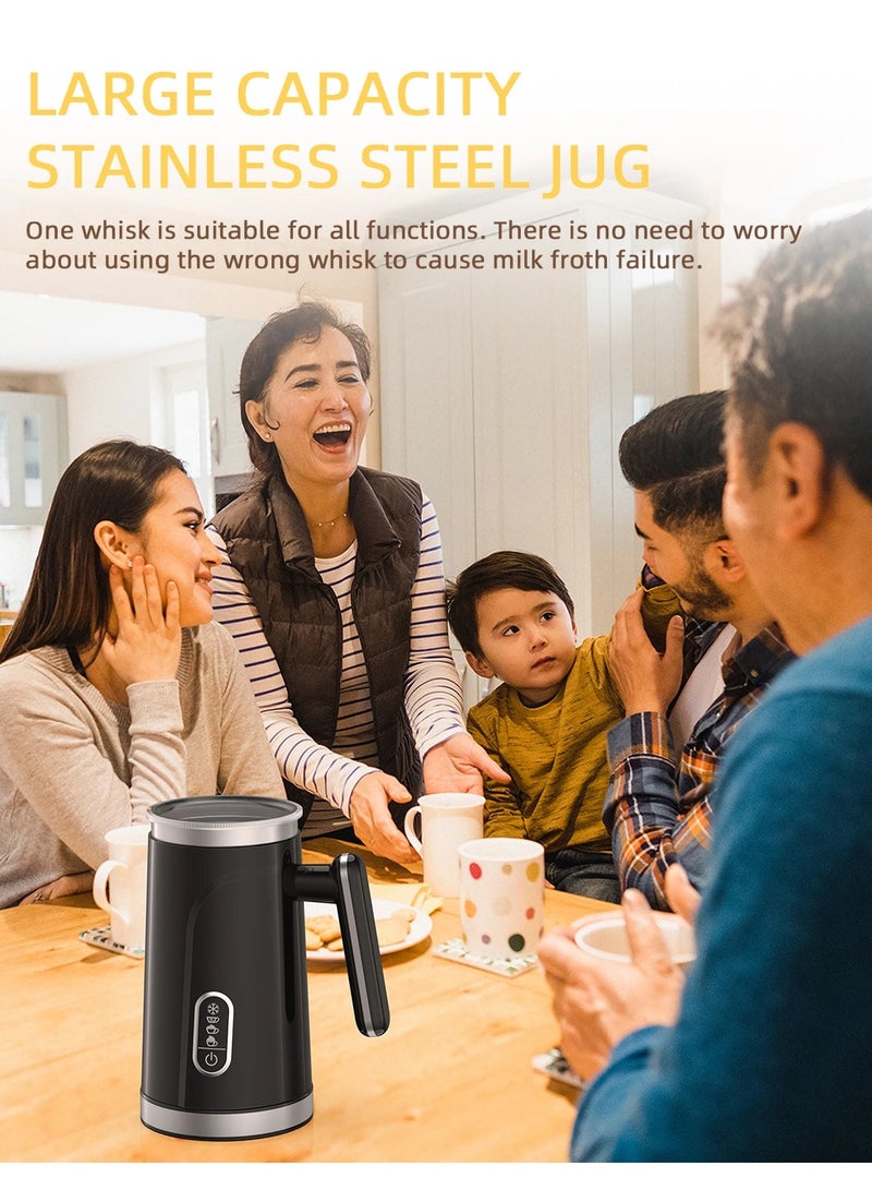 AROAQ 4 in 1 Automatic Hot and Cold Milk Frother Warmer for Latte, Foam Maker, Hot Chocolates, Cappuccino - Image 1