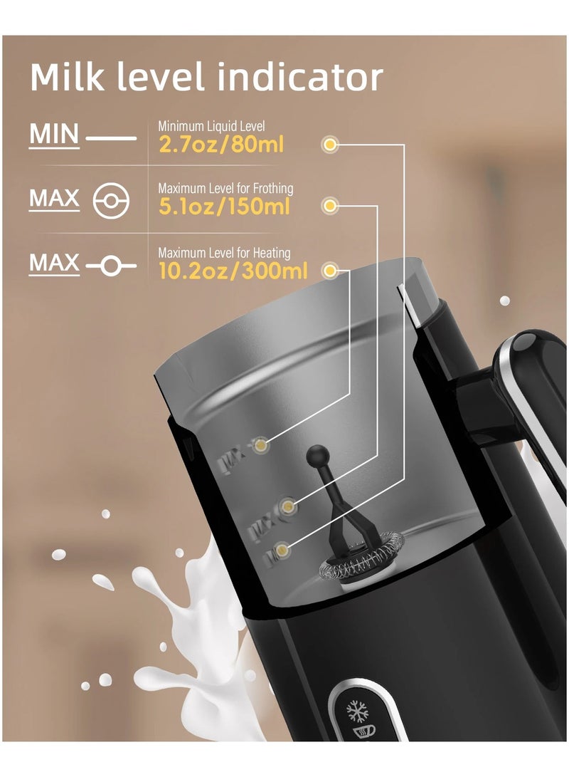 AROAQ 4 in 1 Automatic Hot and Cold Milk Frother Warmer for Latte, Foam Maker, Hot Chocolates, Cappuccino - Image 4