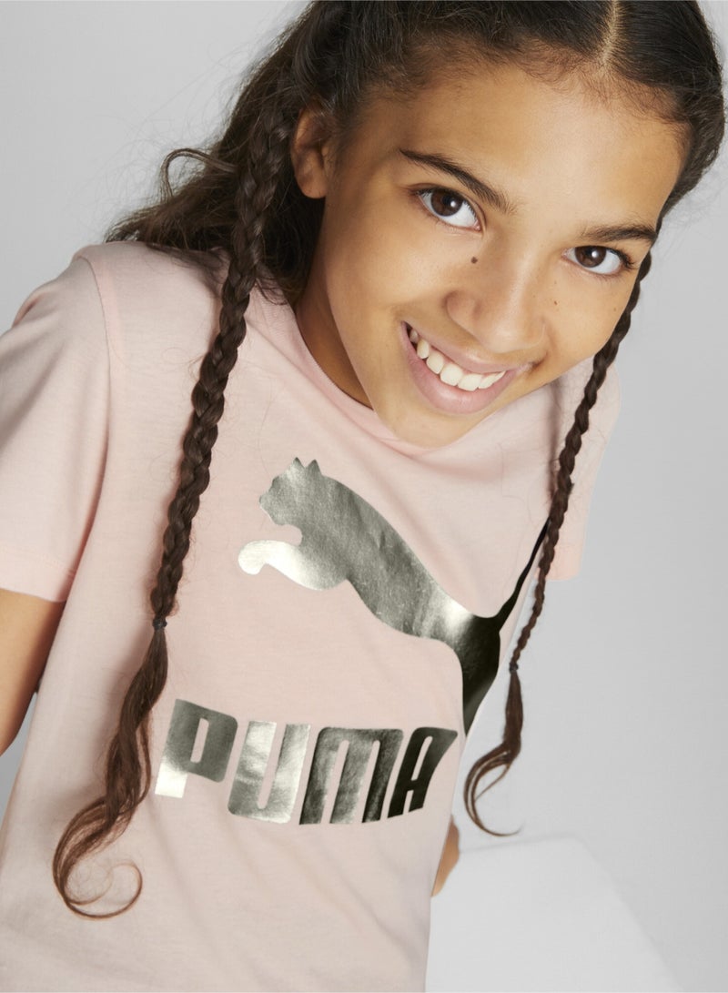 PUMA Classics Logo Youth Shortsleeve T-shirt  - Image 2