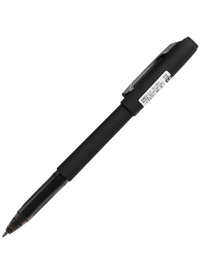 Deli 1.0Mm Thick Retractable Gel Pen, Office Supplies, Black, 12 Pens/Box, S34 - Image 2