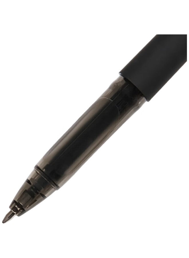 Deli 1.0Mm Thick Retractable Gel Pen, Office Supplies, Black, 12 Pens/Box, S34 - Image 3