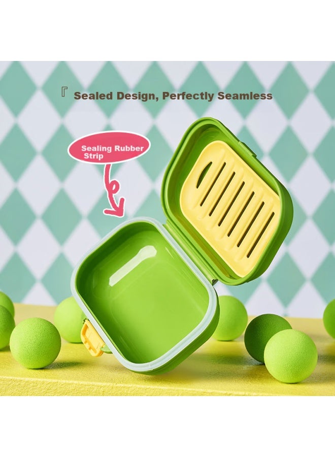 Gasco Jiashigao Travel Soap Dish, Toiletry Draining Convenient Soap Storage Box, Dopamine Luxury Travel Essential - Image 3