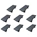 BDZMC 8PCS Car Rocker Switch Panel Cover Black ABS Snapin Hole Plug Automotive Panel Cover for Empty Slot Rectangular Toggle Switch Bracket Filler Plug for Standard Panel Hole Cover - Image 2