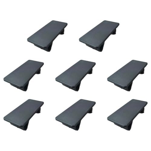 BDZMC 8PCS Car Rocker Switch Panel Cover Black ABS Snapin Hole Plug Automotive Panel Cover for Empty Slot Rectangular Toggle Switch Bracket Filler Plug for Standard Panel Hole Cover - Image 1