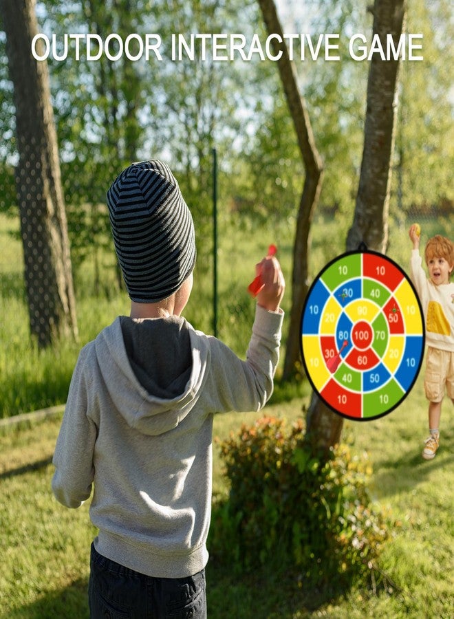 Mareisa Dart Board for Kids, Boys Toys Double-Sided Dart Board with Sticky Balls and Darts, Indoor Outdoor Sport Fun Party Play Parent-Child Activity Game Toys, Gifts for 3-12 Year Old Boys Girls - Image 4