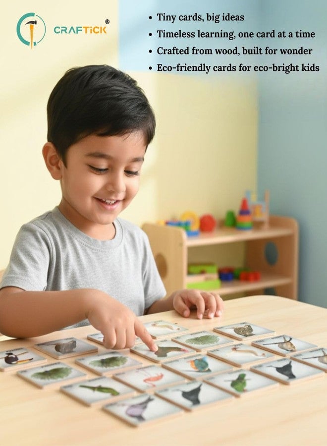 Craftick® Wooden Birds Flashcards for Kids - Babies & Toddlers Age 1-6 | Best Birthda Return Gift | Educational Toy for Early Learning at Home - Image 4