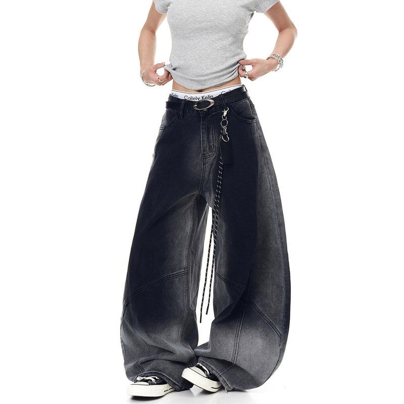 Unisex Classic Denim Jeans Loose Fit Daily Outdoor Wear - Image 5