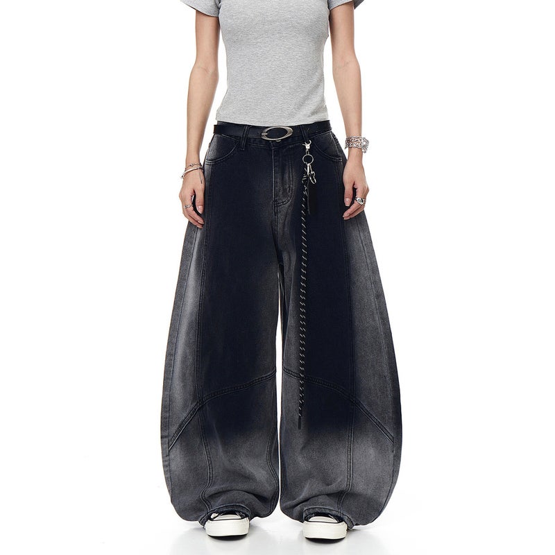 Unisex Classic Denim Jeans Loose Fit Daily Outdoor Wear - Image 3