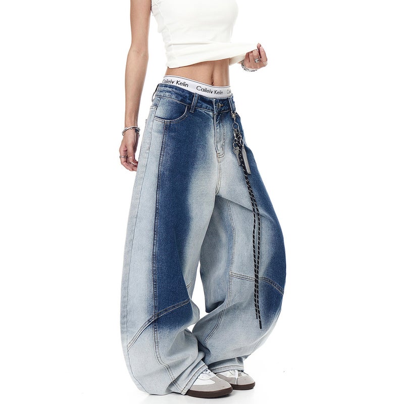 Unisex Classic Denim Jeans Loose Fit Daily Outdoor Wear - Image 4