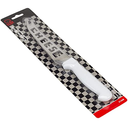 Chef Craft Classic Stainless Steel Blade Cheese Knife with Plastic Handle, 9.5 inch blade, White - Image 2