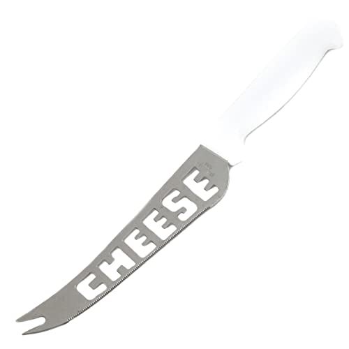 Chef Craft Classic Stainless Steel Blade Cheese Knife with Plastic Handle, 9.5 inch blade, White - Image 1